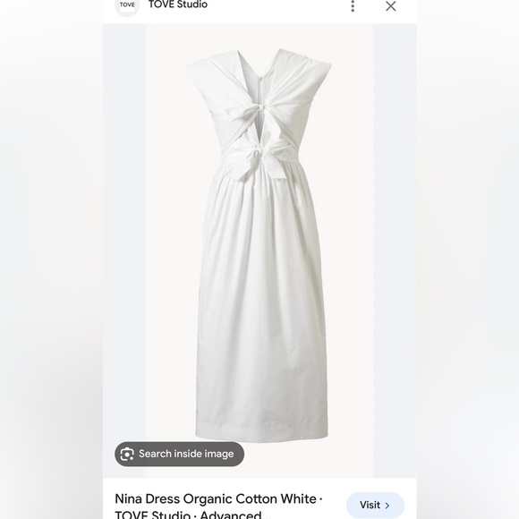 white christmas dresses Ceres Organic Cotton Midi Dress White – TOVE Studio